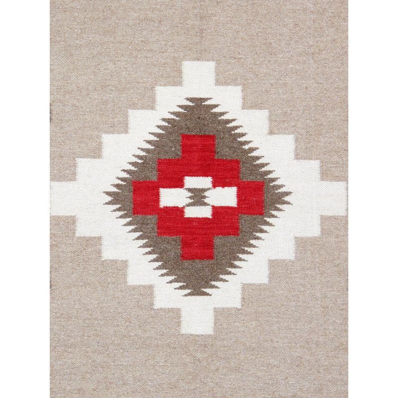 Tuscany Wool Oriental Area Rug in Mocha