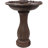 Kirt Resin Pineapple Traditional 2-Tier Solar Fountain with Battery Backup - Rust-50487487