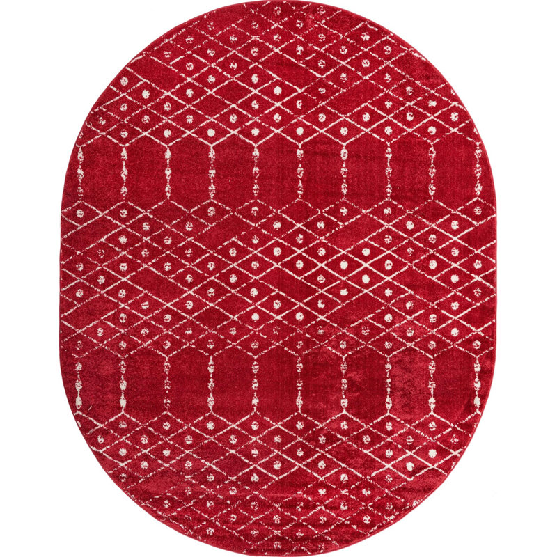 Brissa Abstract Indoor Rug, Oval 7'10" x 10'