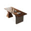 Bureau rectangulaire en bois manufacturé brun noisette-1527118352
