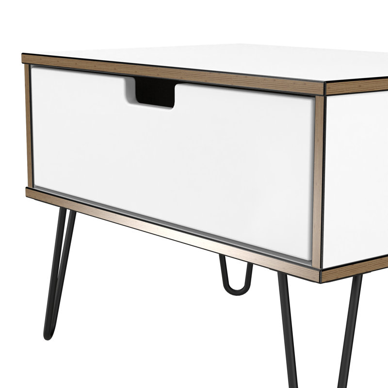 Buldir 58cm W Manufactured Wood Bedside Table