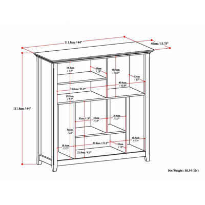 Amherst - Multi Cube Bookcase and Storage Unit - White