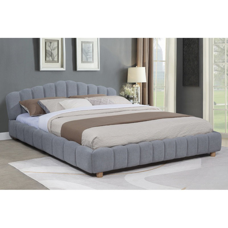 Velvet Upholstered Platform Bed