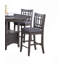 Ensemble de chaises hautes de 2 pièces pour salle à manger en bois massif gris à hauteur de comptoir rembourrée-1063083380-1063083383