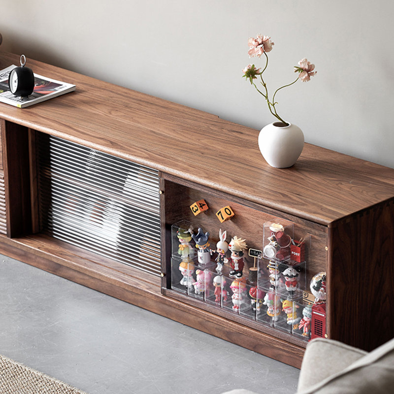 Solid wood telescoping TV cabinet