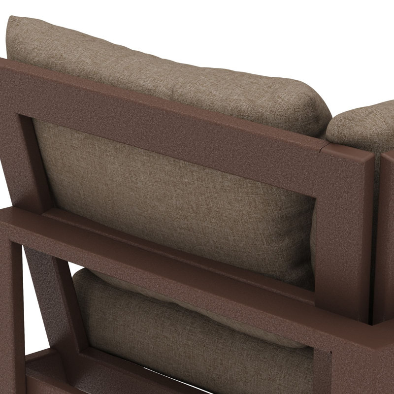 Chaise de coin Edge, Revolution® épicé brun, Acajou
