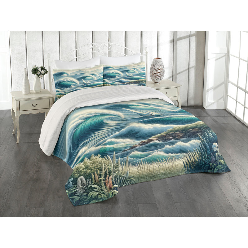 Polyester Coverlet, King Coverlet + 2 Standard Shams