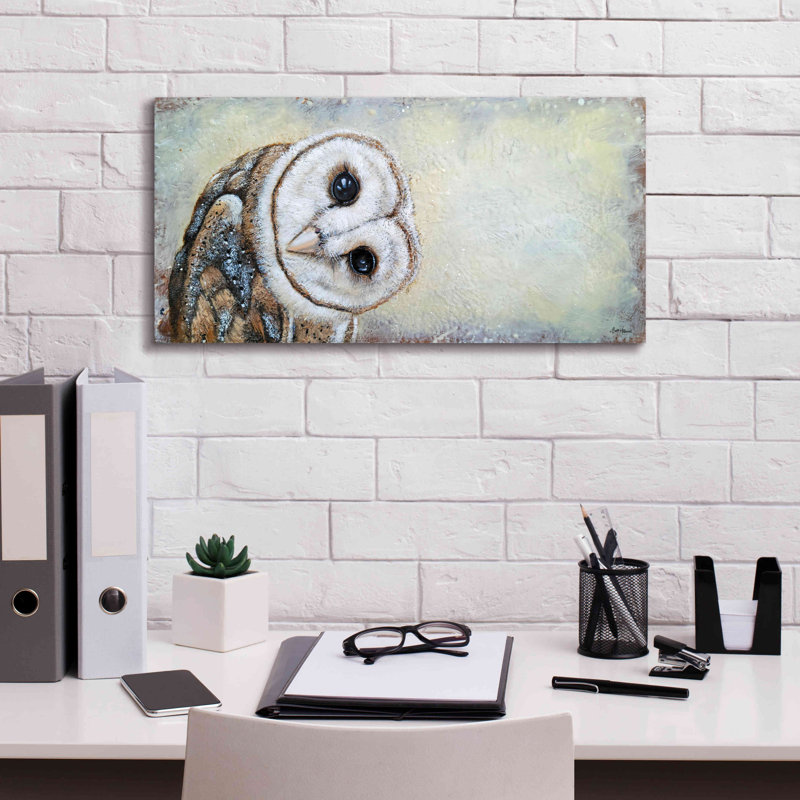 «Curiosity» par Britt Hallowell, estampe numérique sur toile, H 12 po x l 24 po x P 0,75 po