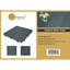 Carreau de terrasse emboîtable en plastique 12 po x 12 po-68781548