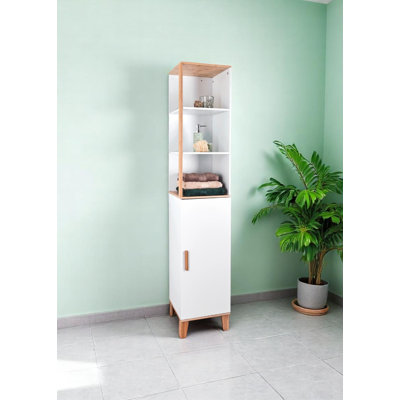 Agaat Bamboo Freestanding Bathroom Cabinet