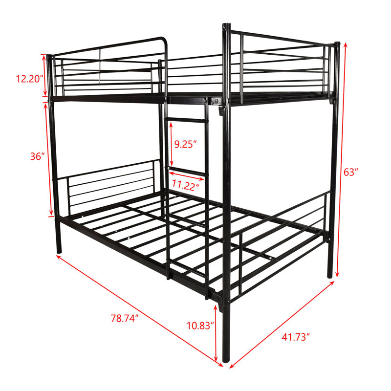 Alage Platform Bed, Black