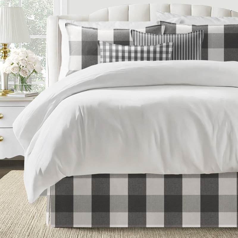 Jupe de lit Walker Buffalo, Fer, Très grand, Large Checkered