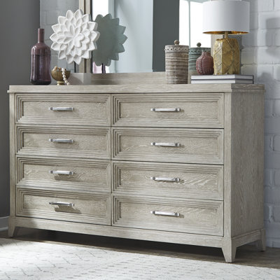 Commode 8 tiroirs avec tiroirs doublés Belmar