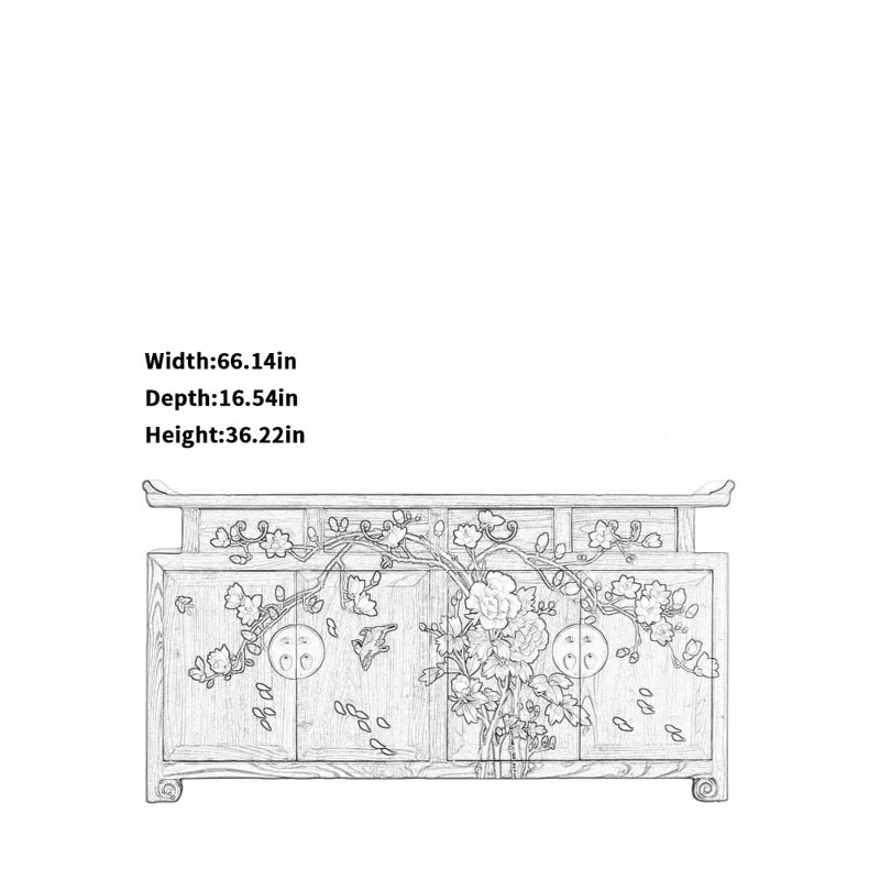 Creative Painted TV Cabinet