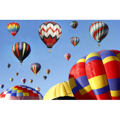 Montgolfières - photographie sur toile tendue