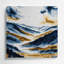 Aquarelle paysage 52, art mural gris en métal-1604432909