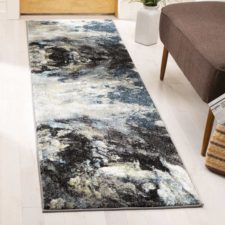Tapis bleu Leighton