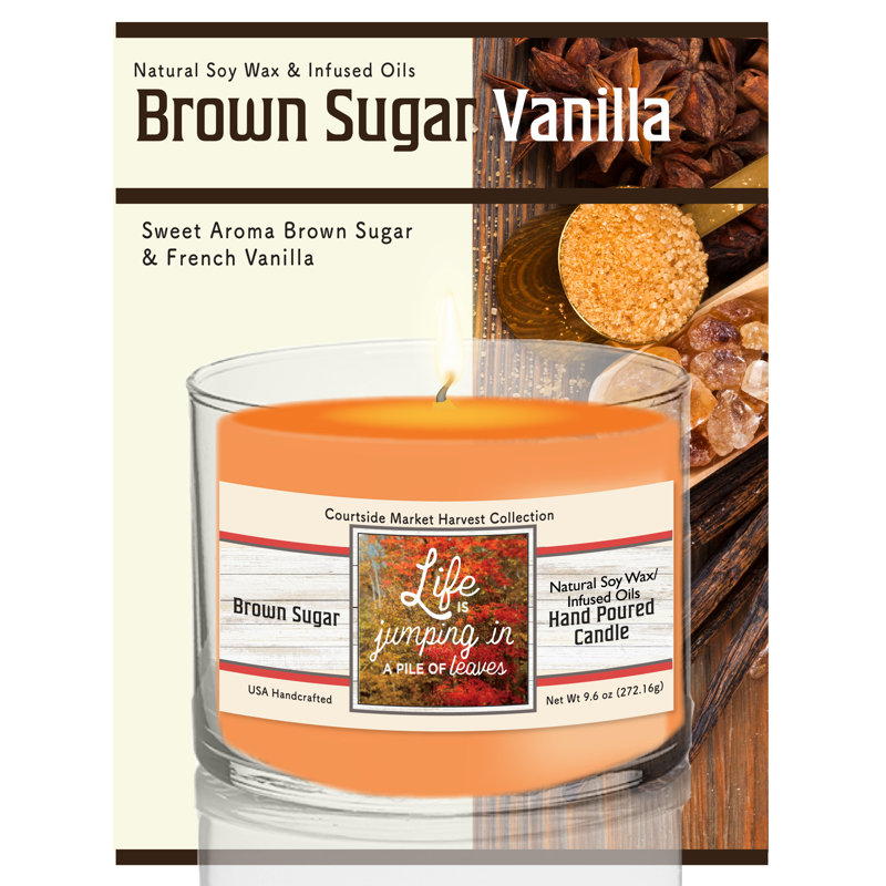 Bougie en cire de soya « Life is for Jumping » de 272 g (9,6 oz) en pot en verre