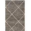 Tapis gris / olive en laine touffeté à la main à motif géométrique Jerez-1989020230