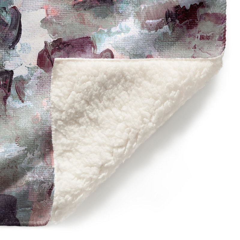 Couverture sherpae 5 douces à pulvérisation floral, l 68 po x L 80 po