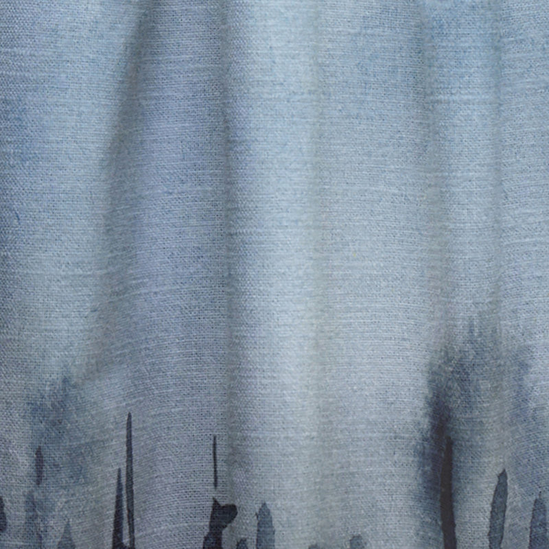 Paysage avec un champ de blé jaune - Rideau abstrait - Velours obscurcissant - 1 panneau, L 52 po x L 63 po