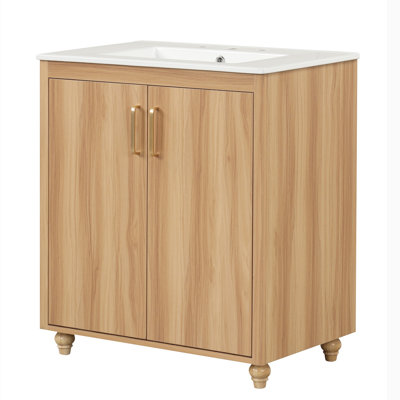 Meuble-lavabo 30 po avec lavabo en céramique
