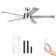 Mercer41 5 Blades Indoor Ceiling Fan with Light Kit and Remote