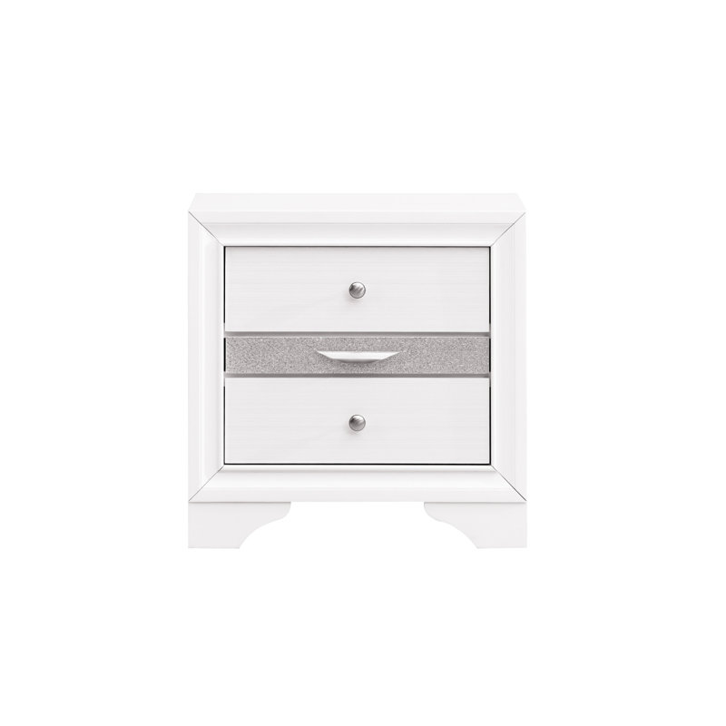 Table de chevet Madrid G02350-N, Blanc