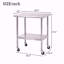 Table en acier inoxydable avec roulettes