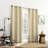 Satti Embroidered Leaf 100% Blackout Grommet Curtain Panel-90572988-90572989