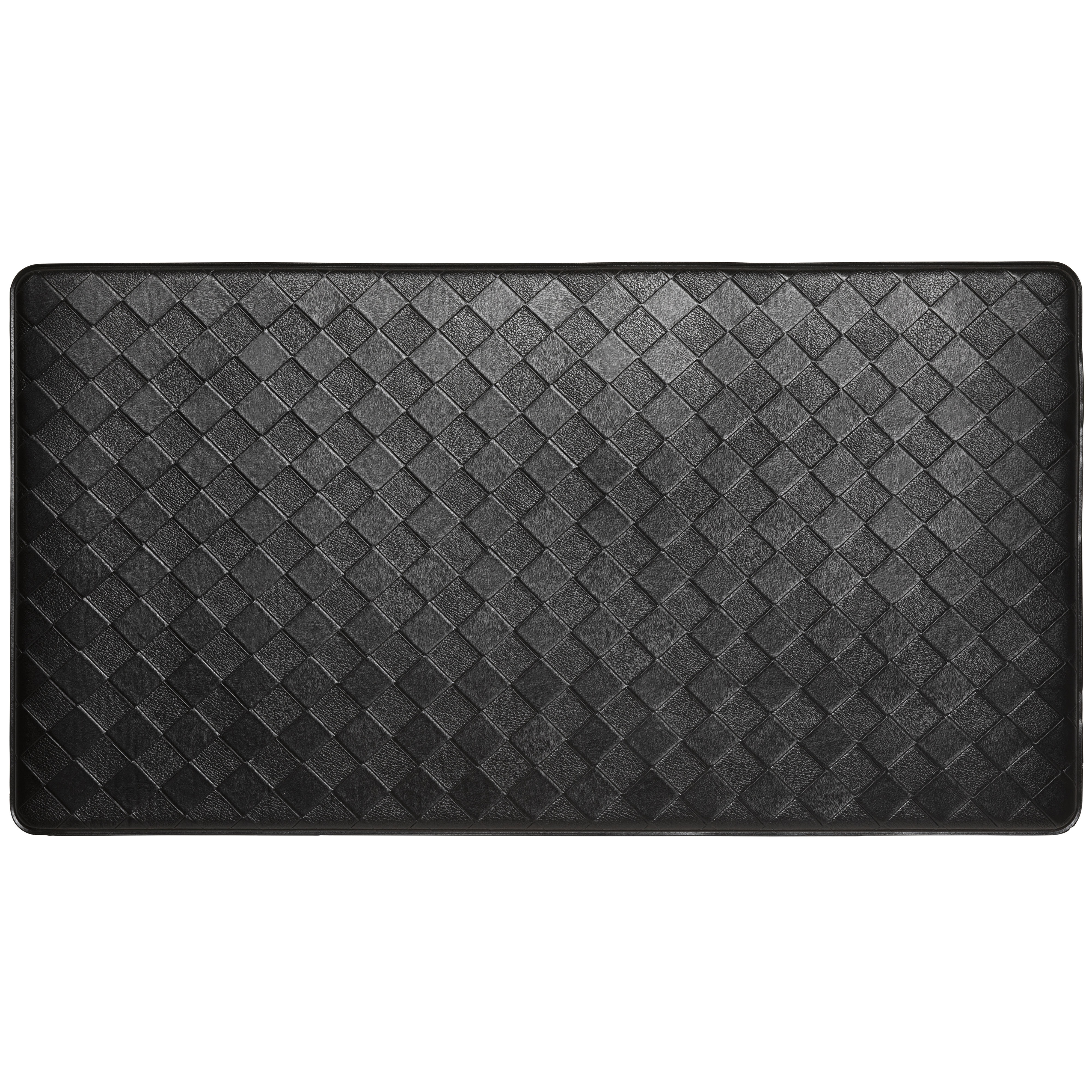 Rebrilliant Bouck Comfort Kitchen Mat, Black