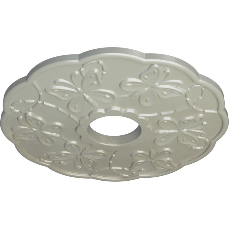 Médaillon de plafond H 17,875 po x l 17,875 po Terrones, Cuivre Flash