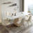 French cream-style sintered stone dining table-1732964656