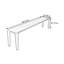 Banc en bois massif Niyaz-1731134993