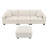 Luxurious Suede Fabric, Sectional Sofa (Sectional)-1073297975