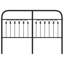 Vidaxl Metal Replace Headboard Black 180 Cm-101181636-101181639