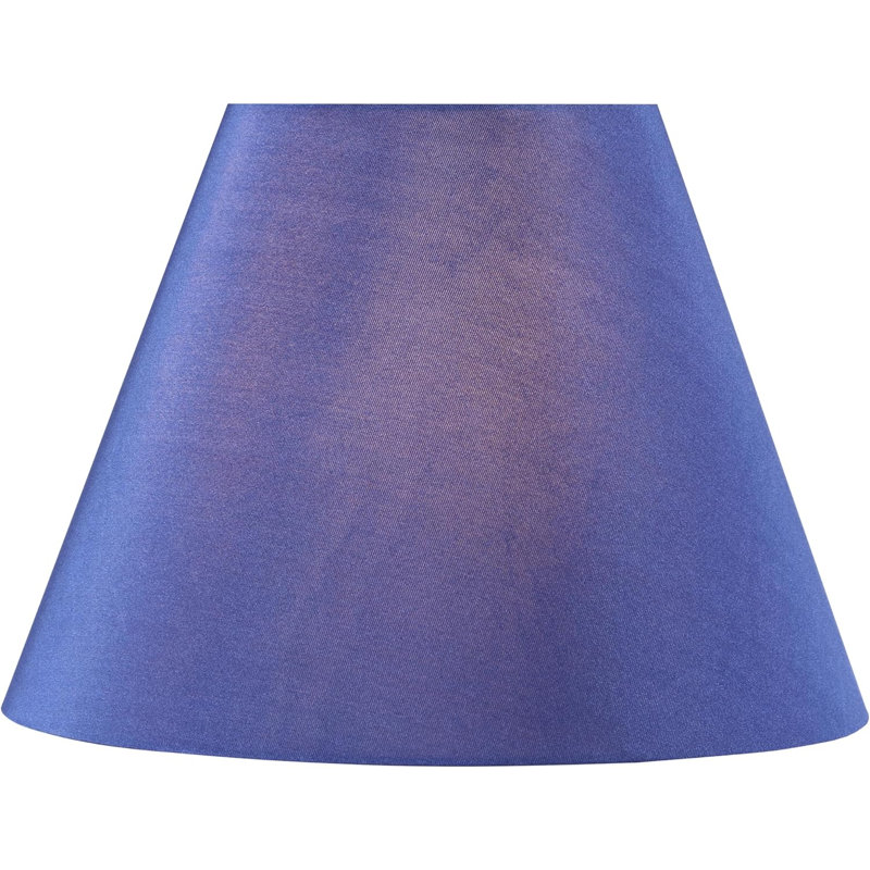 Abat-jour empire en lin H 9 po x l 12 po, Bleu bleuet