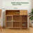 Bamboo Buffet Cabinet with Storage