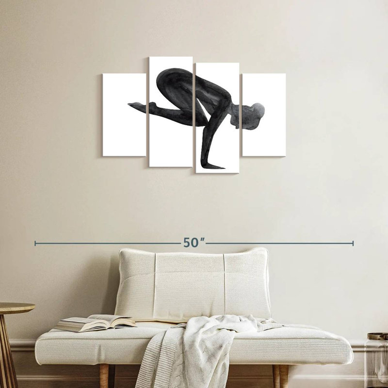 Kerrick Yoga Asana Pose, 22" H x 36" W