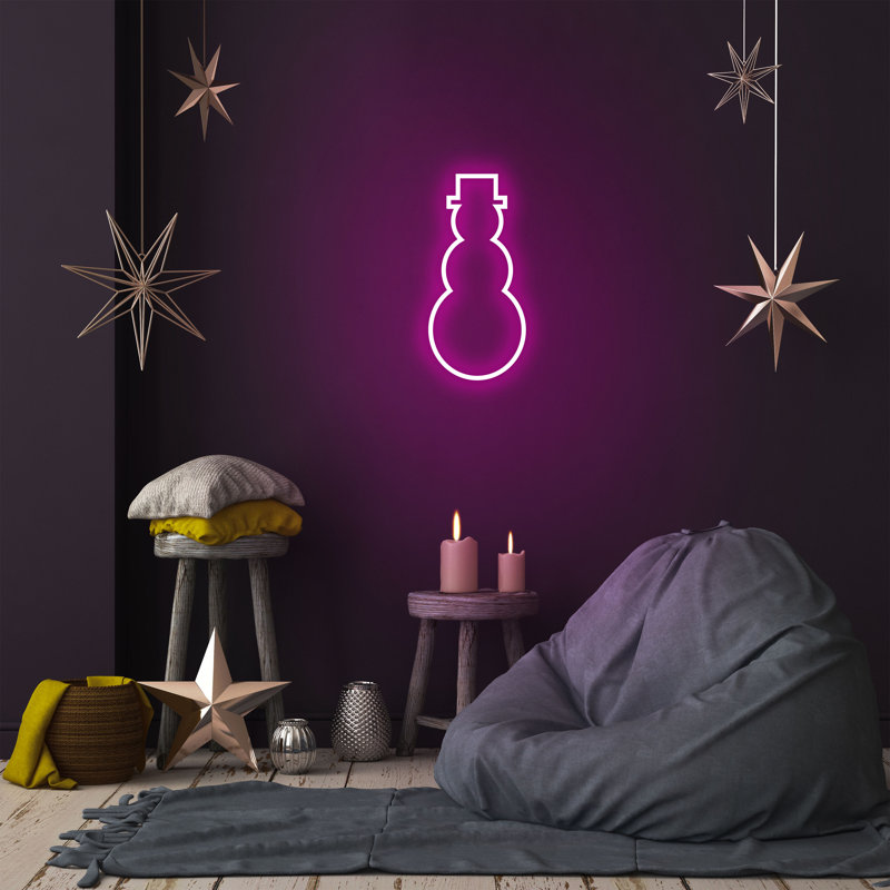 LED Lighted Sign, Pink