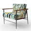 Chaise à accoudoirs rembourrée Green Adn