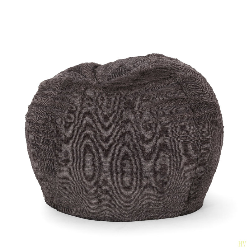 Fauteuil à billes arrondi en fausse fourrure 3 pieds Vida