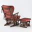 Chaise berçante et repose-pieds Azariyah Konfor-709691559-745961577