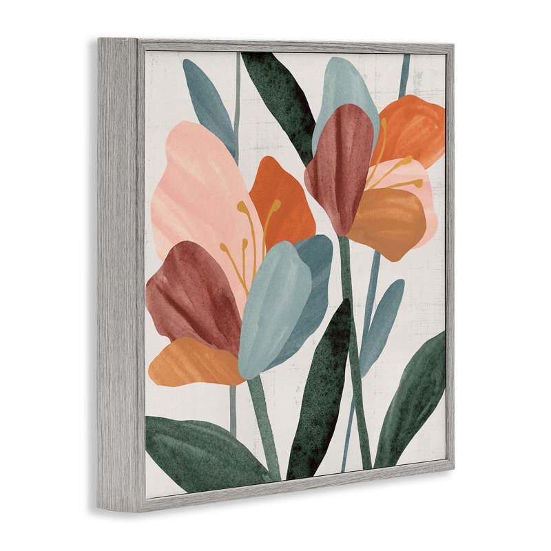Abstrait, pétales de fleurs azalées, estampe numérique par Annie Warren, H 17 po x l 17 po, Estampe numérique Farmhouse