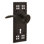 Craftsman Plate Passage (Hall & Closet) with Decorative Keyhole and Manor Lever