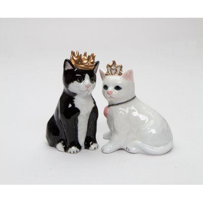 Prince et princesse chat poivre et sel