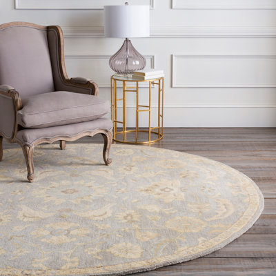 Tapis intérieur / extérieur beige en laine touffeté à la main Arden