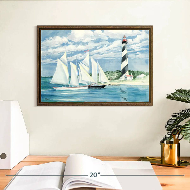 Passer la lumière, 13 po x 9 po, Cadre flottant noyer