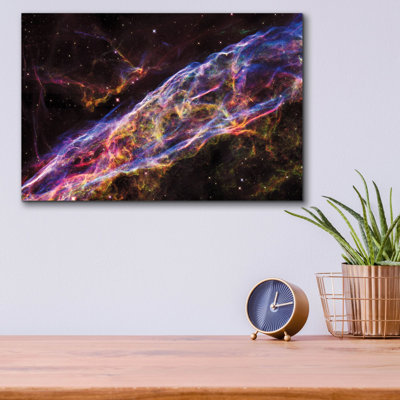 'Veil Nebula' by NASA's Hubble Space Telescope Acrylic Glass Wall Art