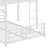 Kelvisha L-Shaped Metal Twin Over Full Size Bunk Bed-106342079